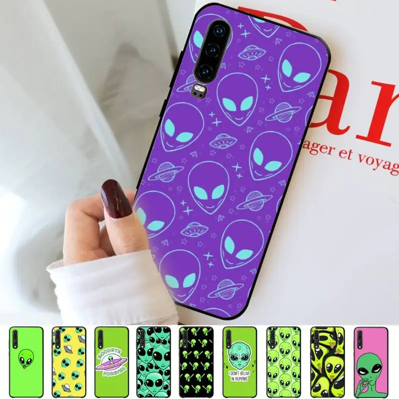 

Cartoon alien Phone Case for Huawei P30 40 20 10 8 9 lite pro plus Psmart2019