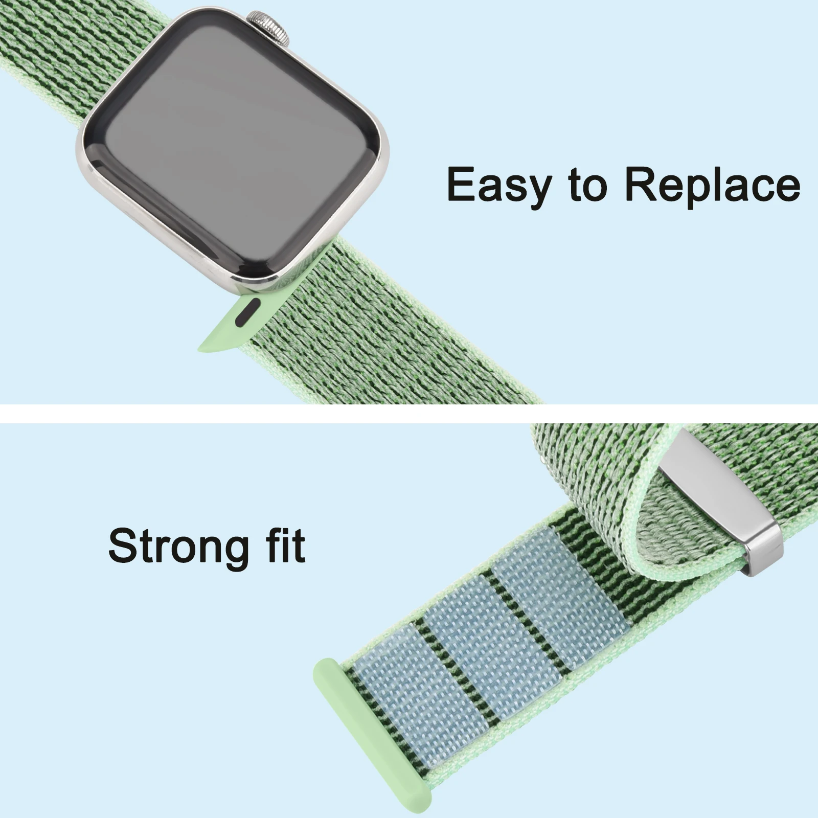 Watchband Bracelet For iWatch Ultra 8 7 6 5 4 3 2 1 SE Strap Nylon Loop Strap For Apple Watch Band 41mm 45mm 38mm 42mm 40mm 44mm