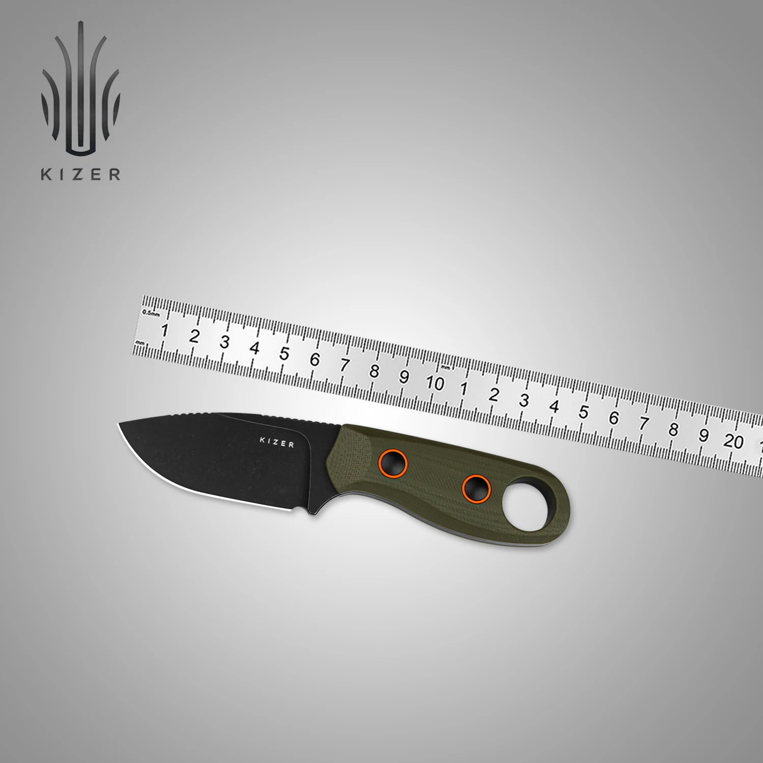 Нож Kizer Beaver 2025 с лезвием из стали D2/Nitro-V