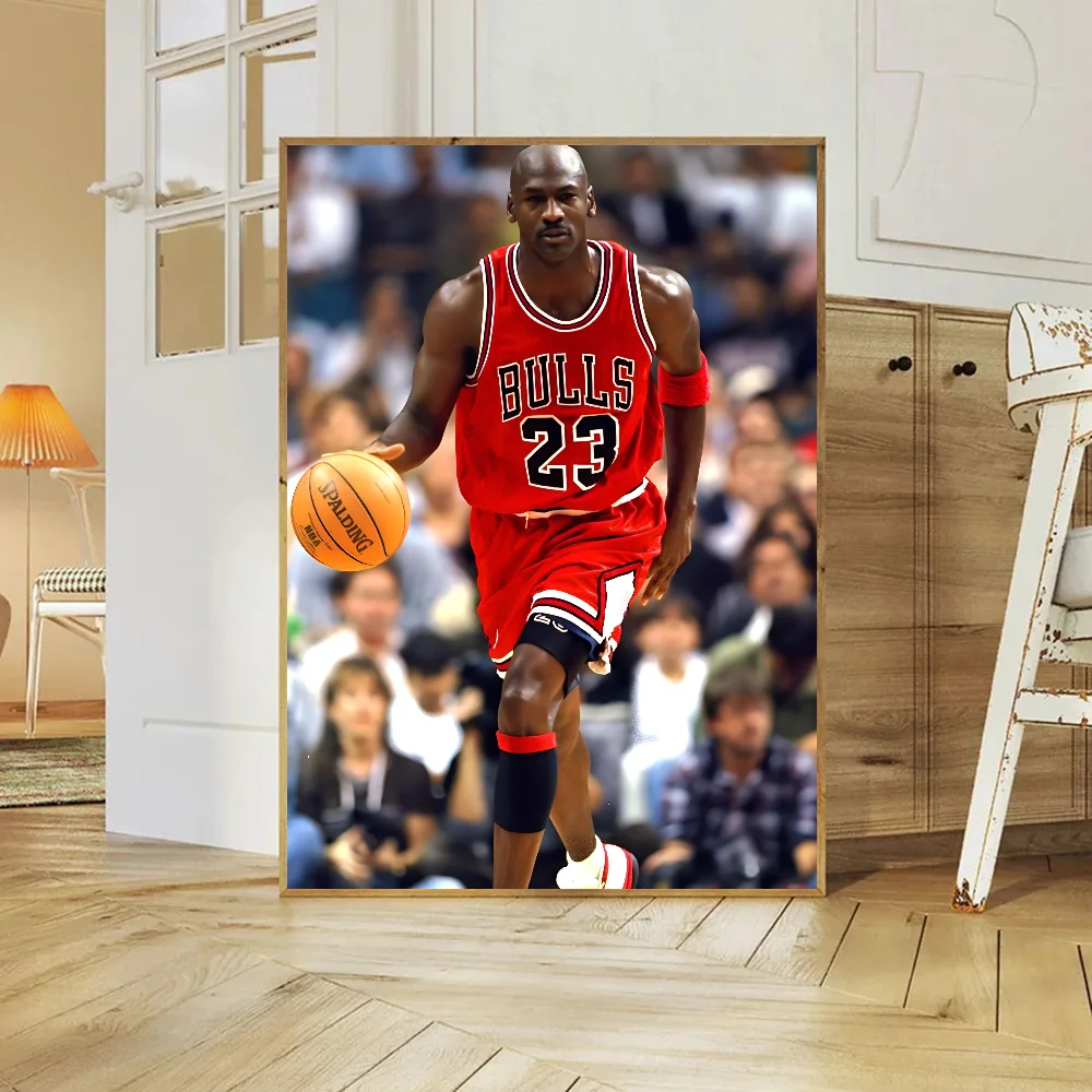 Баскетбол M-Michael J-Jordan плакат с бумажным принтом для дома гостиной спальни входа