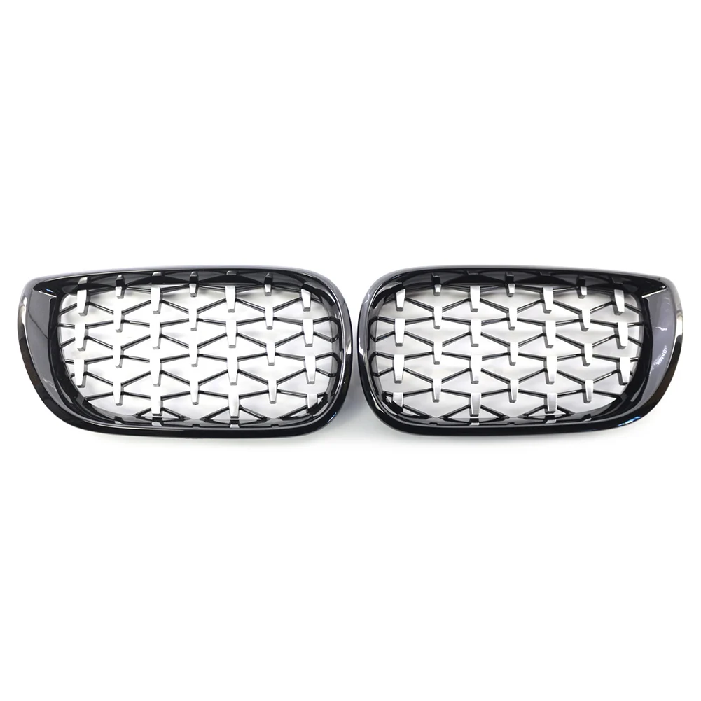 Передняя решетка автомобиля Racing Diamond Metero Style Mesh Grill для BMW E46 4-дверный 2002 2003 2004 2005