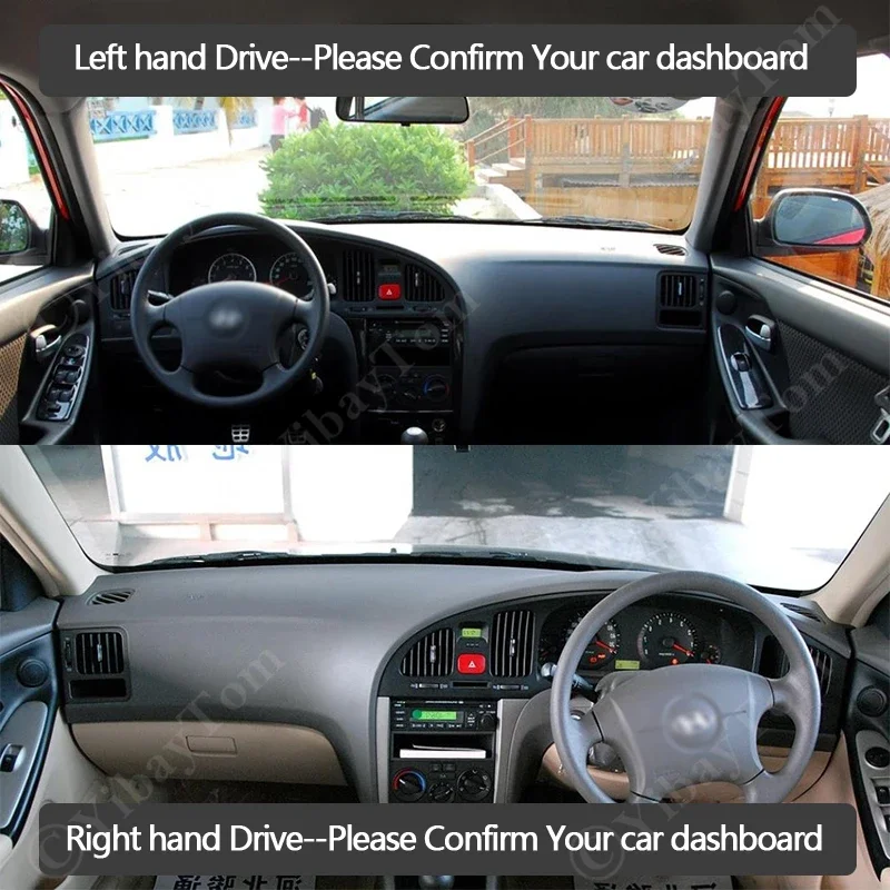 Для Hyundai Elantra 2001-2006 XD I30 противоскользящий кожаный коврик для приборной панели от