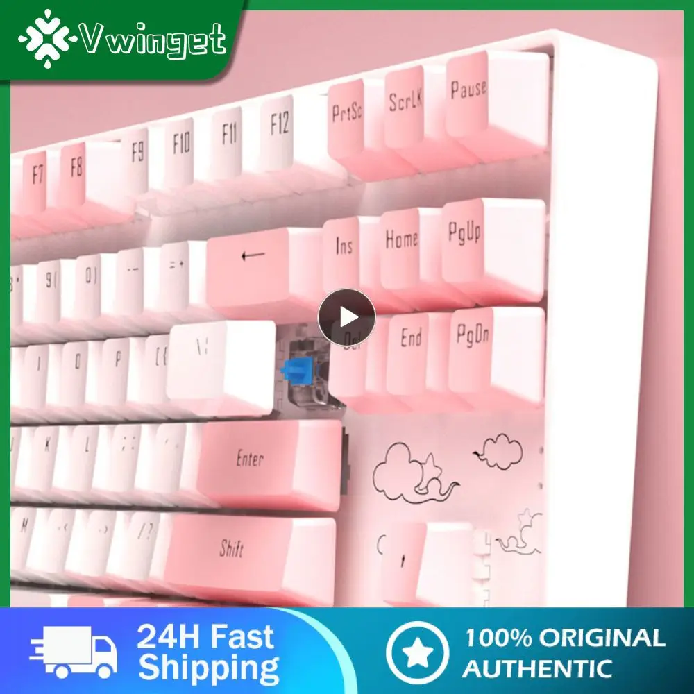 

Mechanical Axis Universal Keyboard Durable Long Endurance Wireless Mouse Light Effect Ergonomic Design 87 Key Keyboard 87 (key)