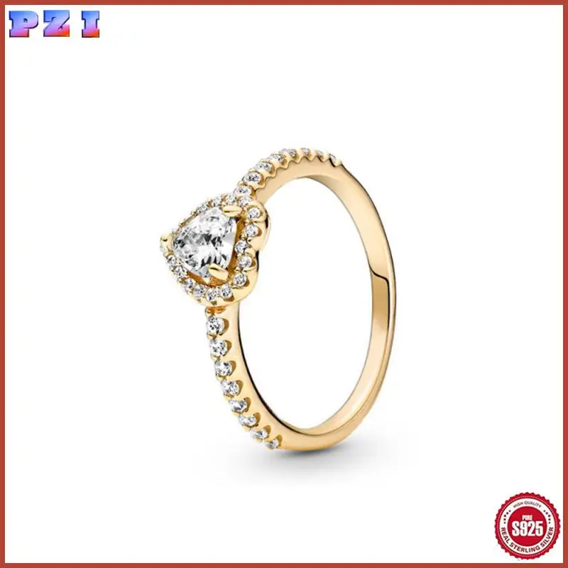 Новинка 2025 стерлинговое серебро 925 пробы двойное полосатое сердце полированное