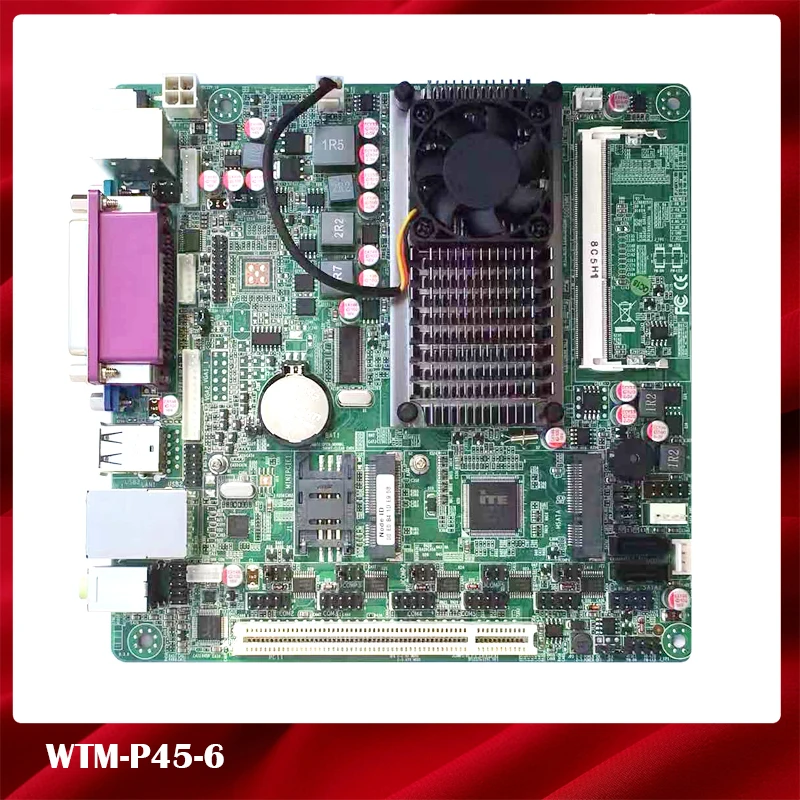 Original Industrial Computer Motherboard For P45-6 WTM-P45-6 D525 Full Length Motherboard Perfect Test Good Quality