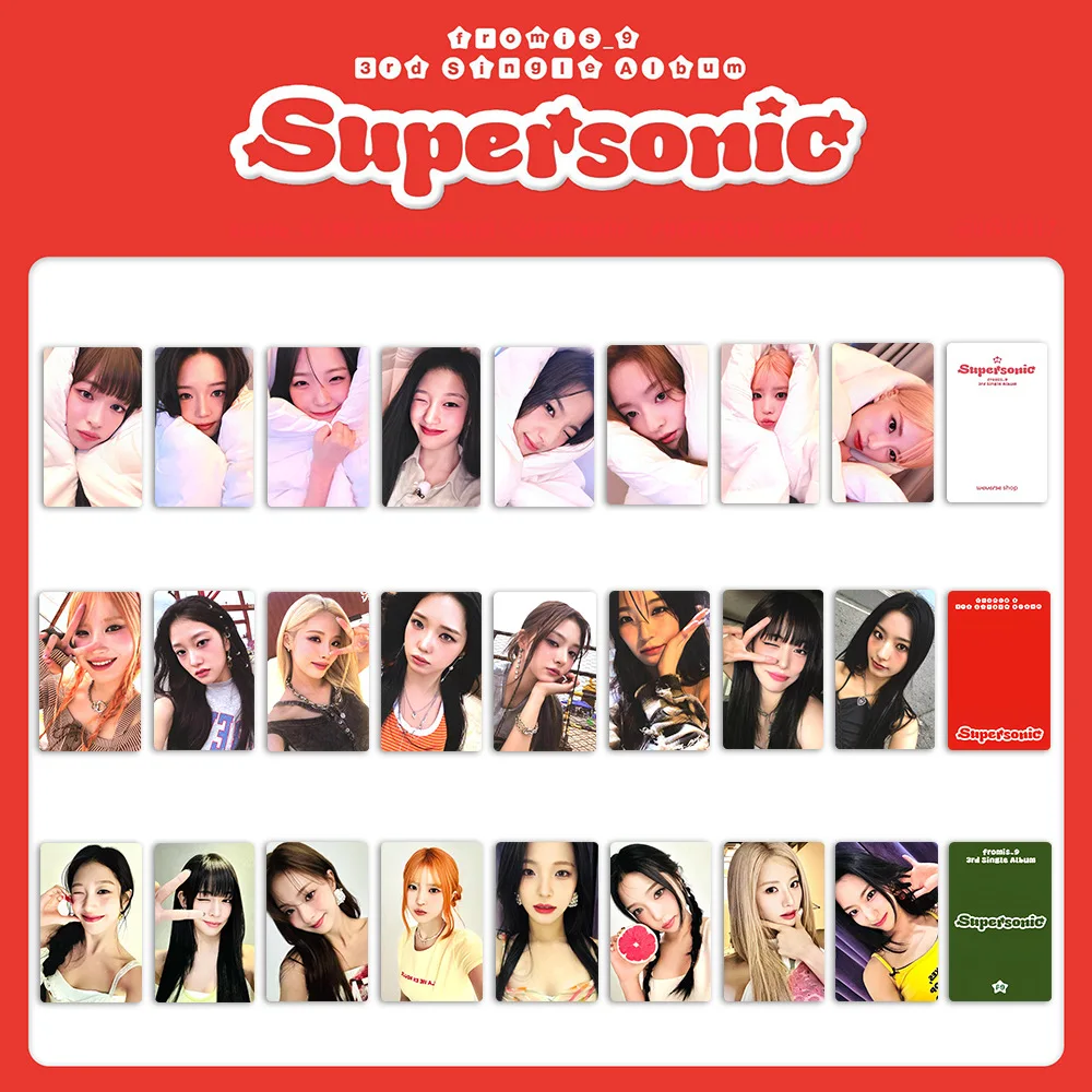 8 шт. Kpop Fromis_9 Supersonic Album Photo Card Fromis9 Lee Sae Rom Baek Ji Heon Na Gyung Park Won Fans Collection Gifts