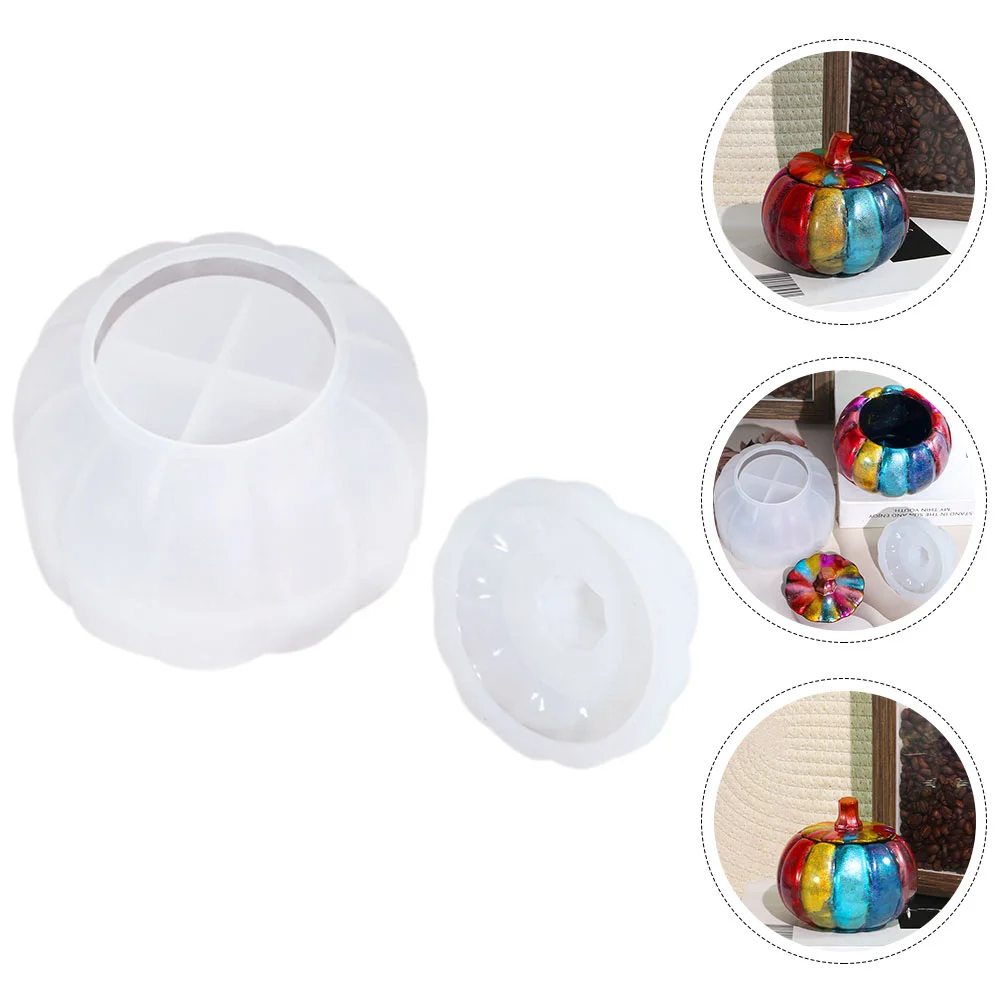 

Party Decoration Storage Jar Mold Halloween Molds Silicone Pumpkin Stencils Candy Silica Gel DIY