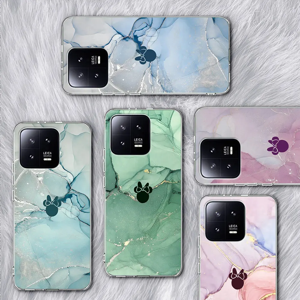

Fashion Color Marble Case for Xiaomi Mi 13 11T 11 Ultra Note 10 9T 10T Pro 12 9 A2 8 Lite 11i 12T TPU Transparent Phone Cover
