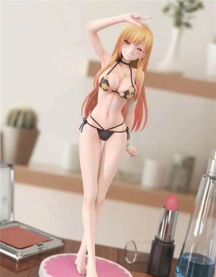 

23cm My Dress-Up Darling Marin Kitagawa Sexy Anime Figure Marin Kitagawa Bikini Action Figure Adult Collection Model Doll Toys