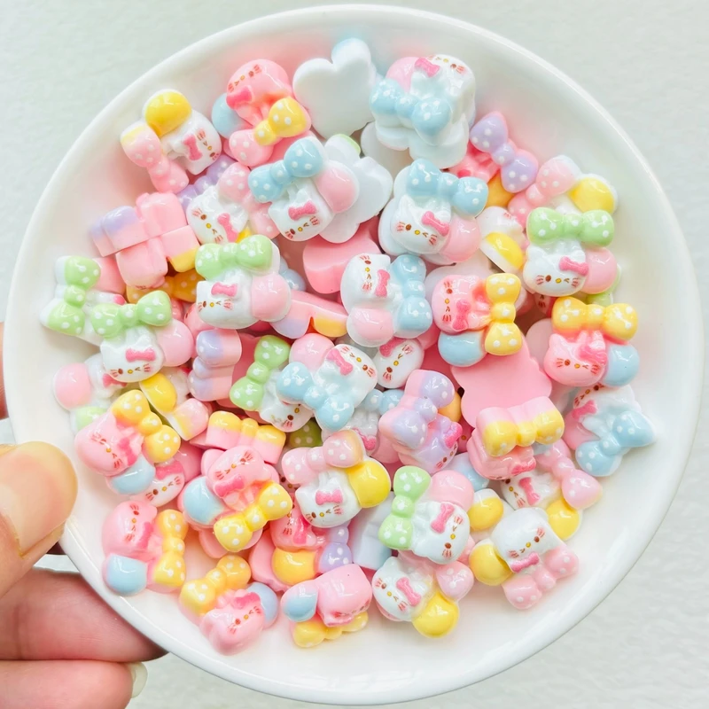 20 Шт. Мини-фигурки Животных Из Мультфильмов Модель Смолы Вишневый Кот Украшение