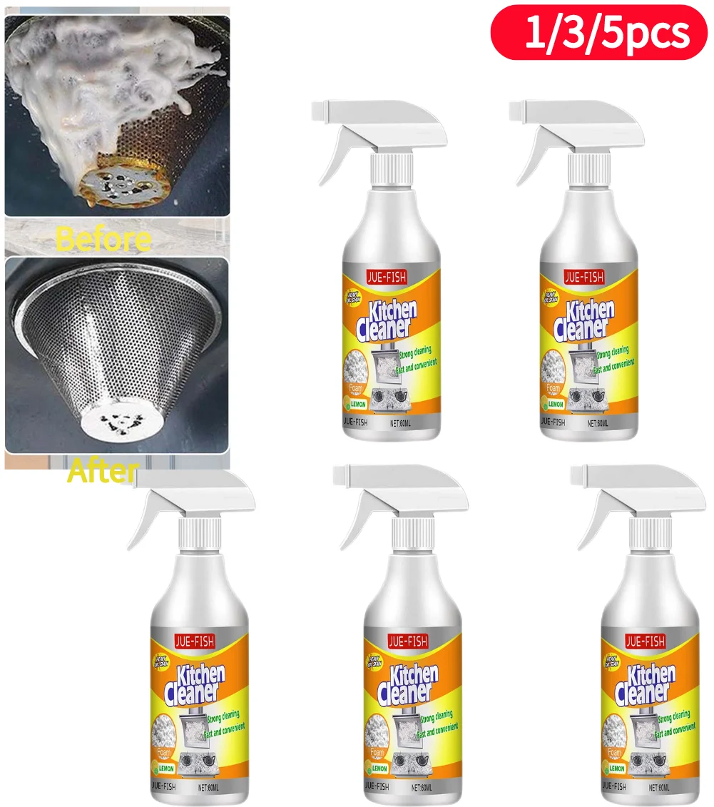 

Kitchen Oil Stain Cleaner Range Hood Cleaner Heavy Oil Stain Cleaner Wash Grease Bubble Foam Cleaning Rust Remover