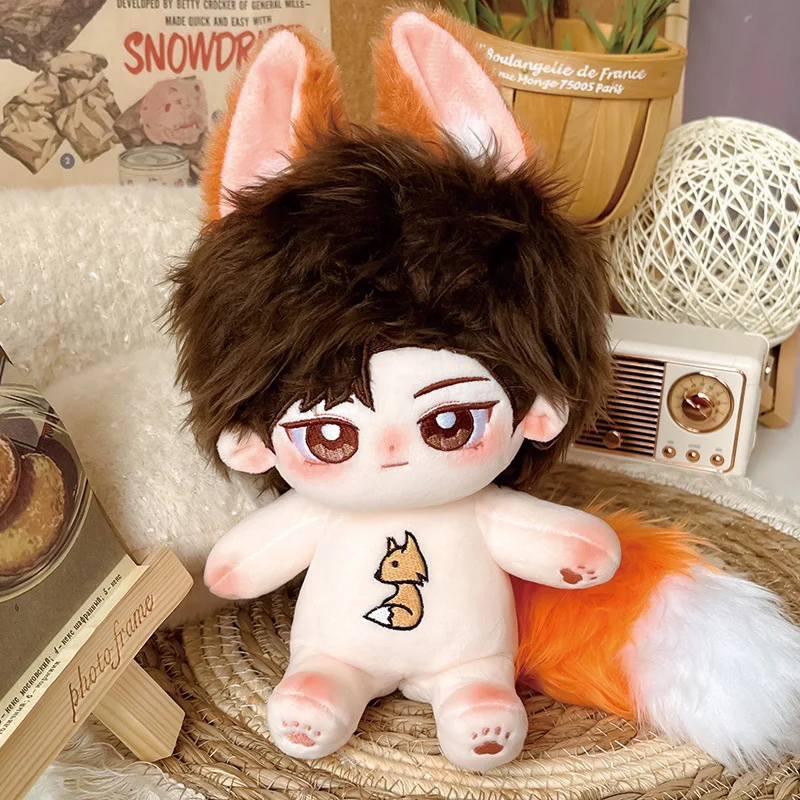 

Little Fox Beast Animal Ear Tail No Attribute 20cm Plush Cotton Stuffed Doll Plushie Pillow Cosplay Kawaii Birthday Gift