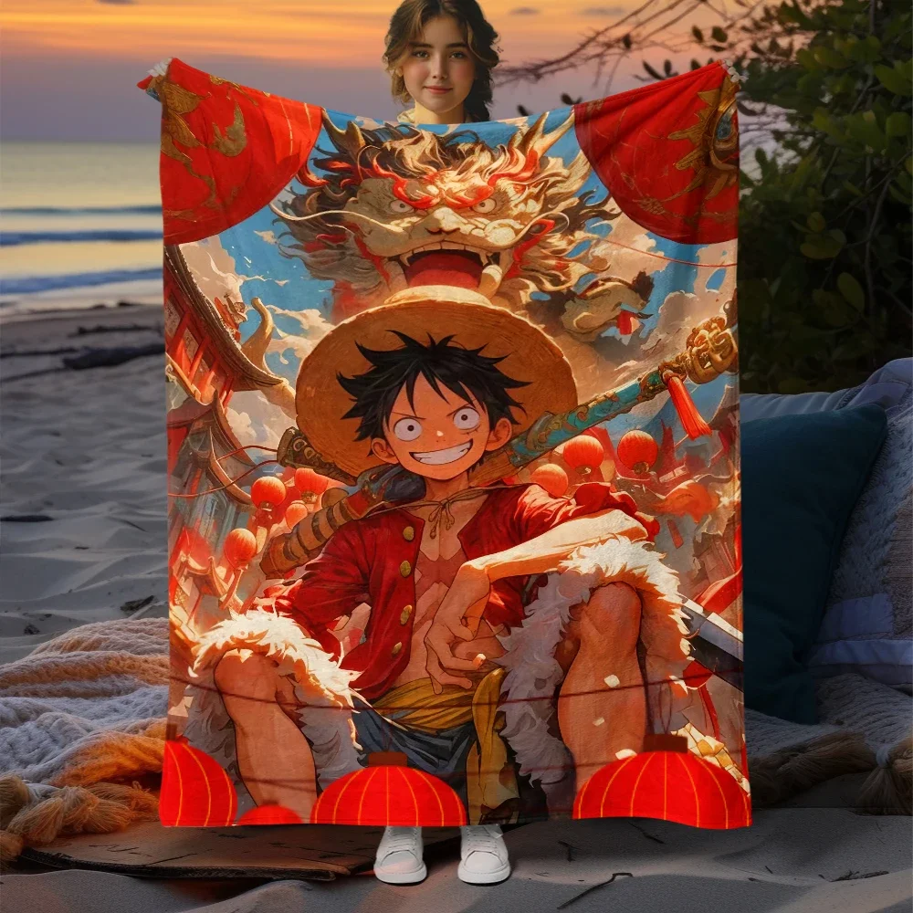 Одеяла цельный аниме узор популярное одеяло манга для кроватей тонкое кемпинг