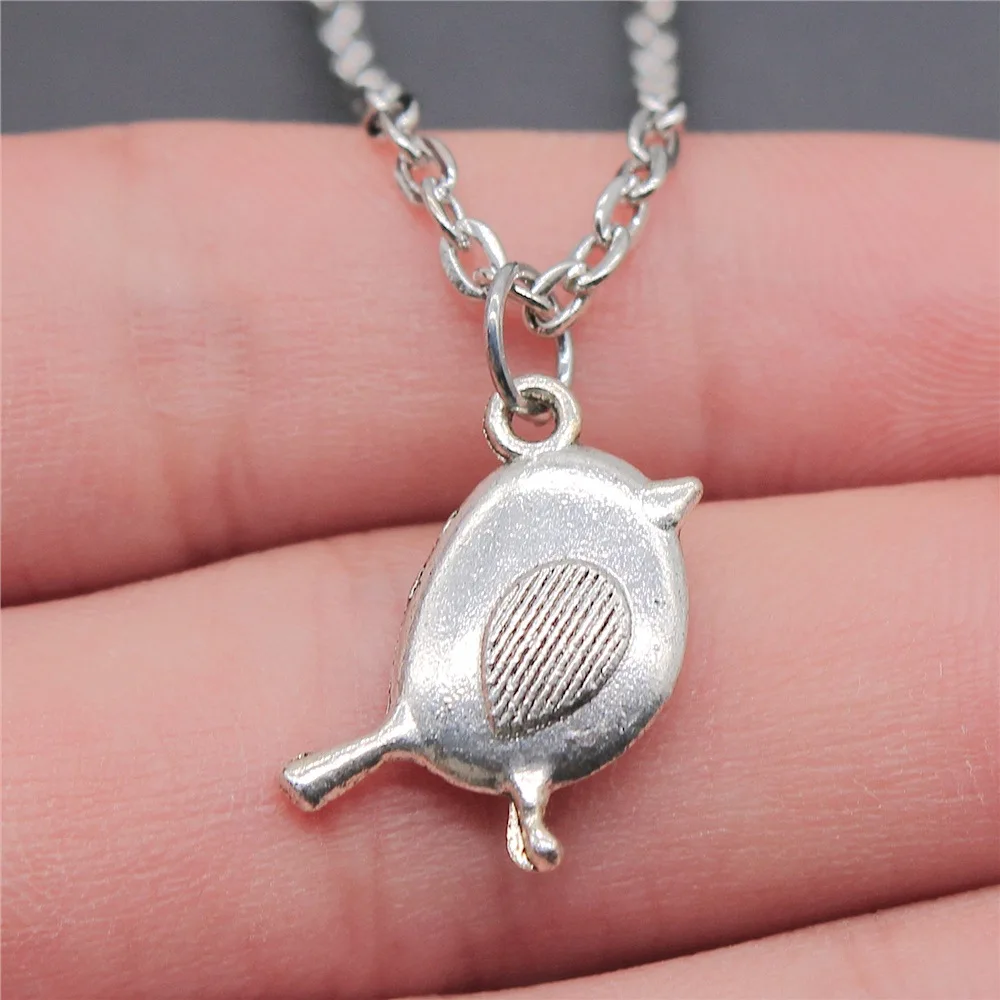 

Dropshipping 2 Colors 20x13mm Bird Pendant Necklace Jewelry For Women