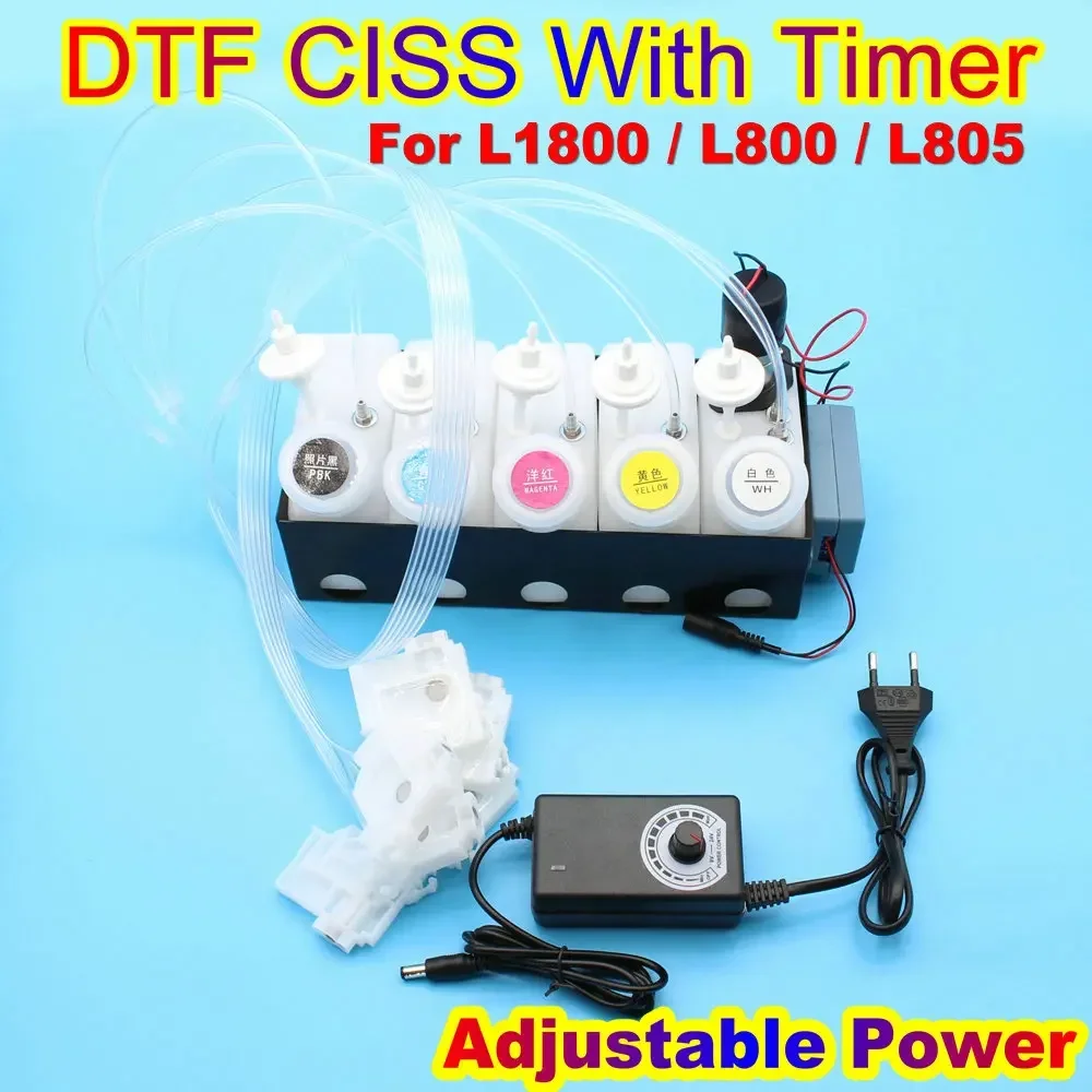 Фото L1800 L800 Многоразовый резервуар Dtf Ciss с мешалкой с таймером для Epson L805 Резервуар с белыми чернилами DTF Комплект для печати Ciss Dtg №2