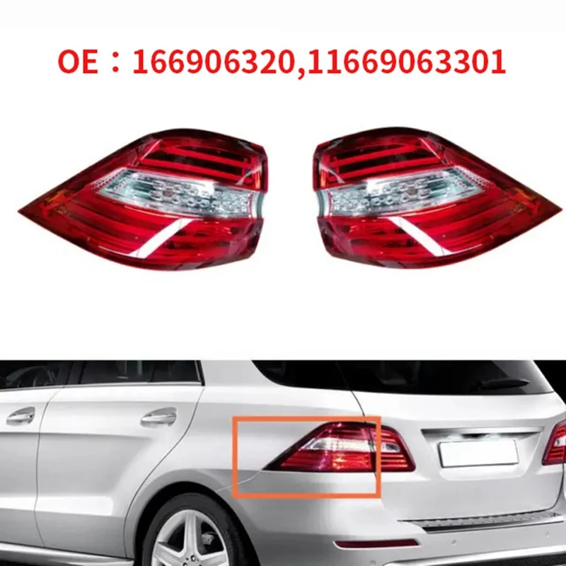 Автомобильный задний фонарь высокого качества в сборе для Mercedes Benz W166 M Class ML300 ML550
