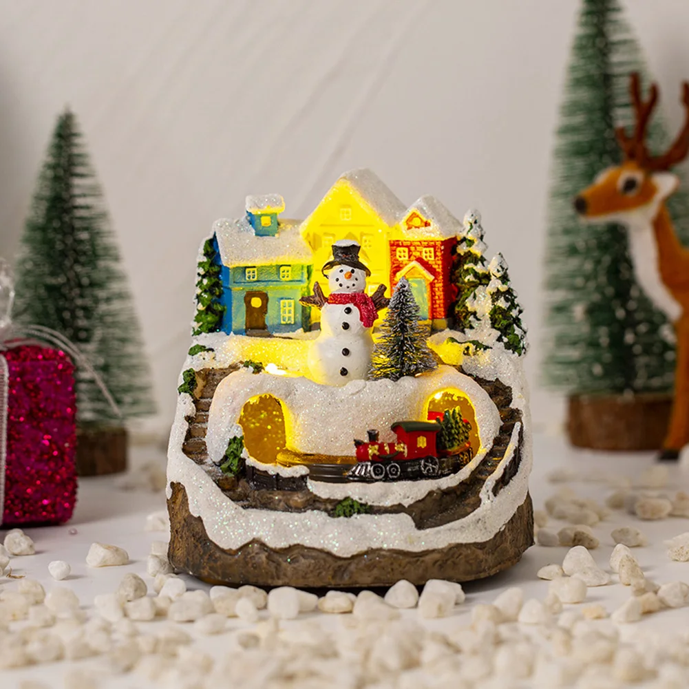 Украшение рождественской сцены со светодиодной подсветкой музыкальный