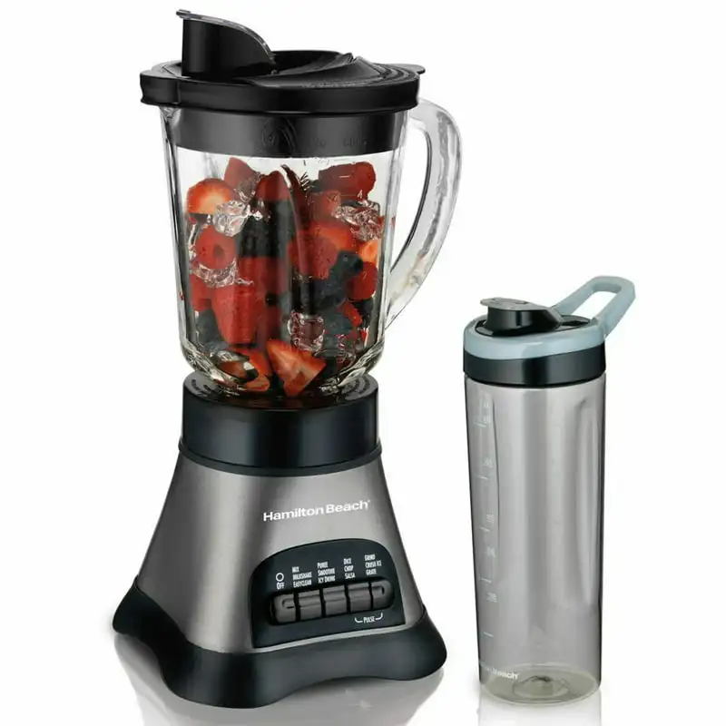 

Wave Crusher Blender with 40oz Glass Jar and Blend-in Travel Jar - Black