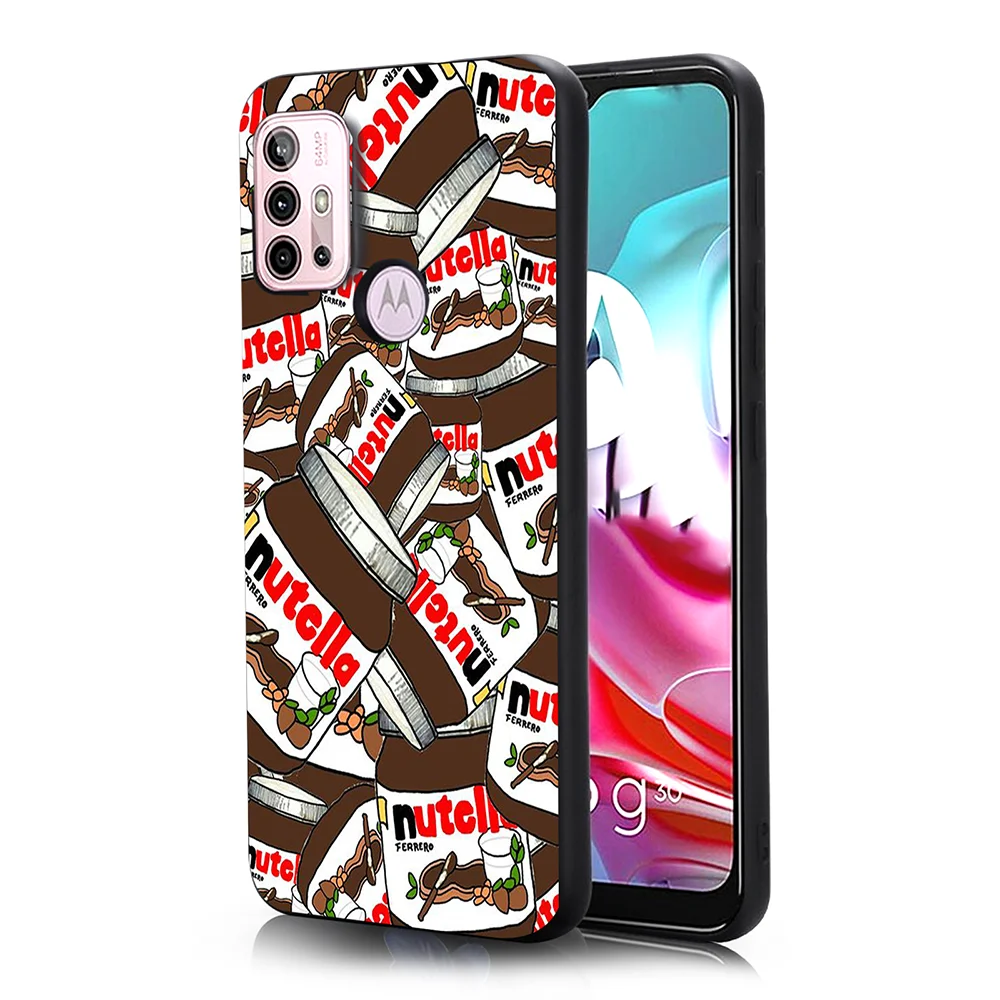 funny chocolate phone case for motorola moto e7 plus g30 g50 g60 2021 stylus g play e20 edge 20lite pro fusion protection shell free global shipping