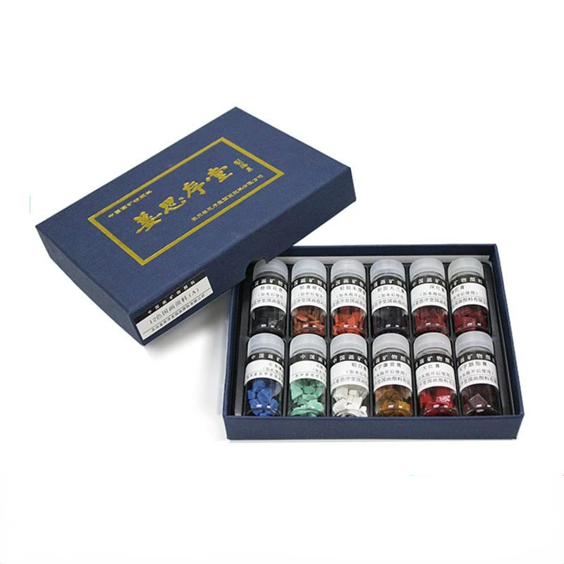 Tanie 12/24 Kolor Tradycyjne Chińskie Malarstwo Pigment Zestaw Stały Kamień Naturalny Kolor Pigment Mineralny 5g Butelkowanych Dostaw Sztuki Cena 12/24 Kolor Tradycyjne Chińskie Malarstwo Pigment Zestaw Stały Kamień Naturalny Kolor Pigment Mineralny 5g Butelkowanych Dostaw Sztuki