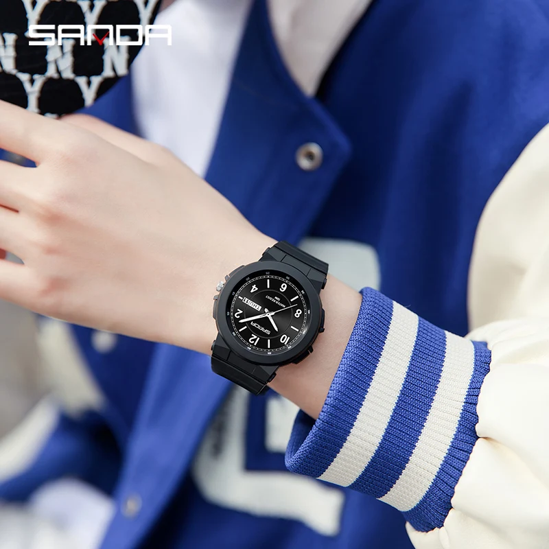 SANDA New New Casual Women's Watches Waterproof Fashion Quartz Watch Women Wristwatches for Female Clock Relogio Feminino 2023