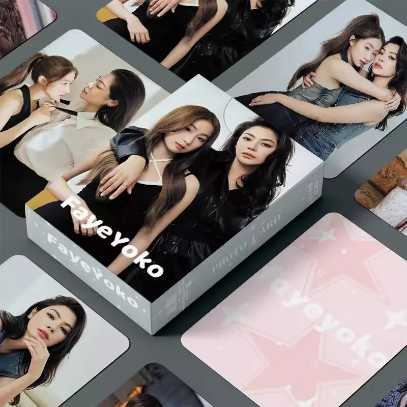 55 шт./набор тайские звезды FayeYoko Laser Lomo Card Drama Love Fill Blank Faye Yoko HD Photocard веера