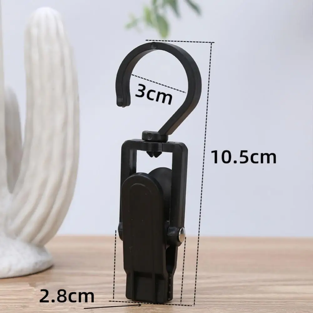 Household Storage Supplies Clothes Clip Rotating Hook Multifunctional Hat Clip Towel Clip Scarf Clip Plastic Hook Curtain Clip images - 6