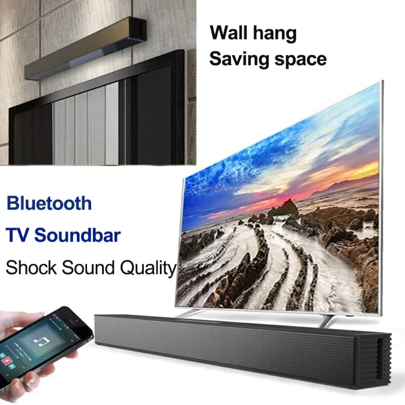 

Home Theater Sound Bar for TV Multi Function Wall Mounted Speaker Optical HDMI Coaxial AUX FM Radio Bluetooth Wireless Soundbar