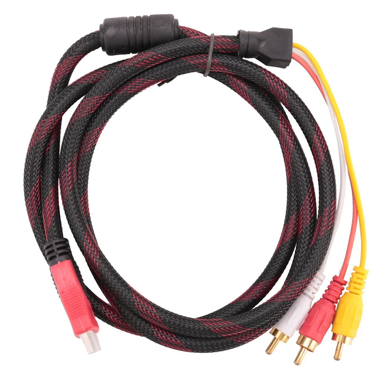 

US 5Ft To 3-RCA Видео Аудио AV компонентный конвертер Адаптерный кабель для HDTV