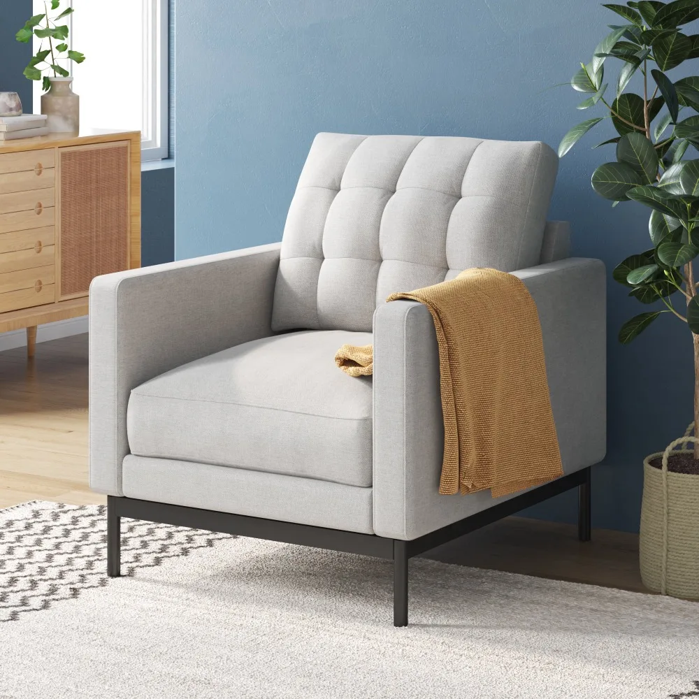 

Zinus Thompson Armchair, Light Grey