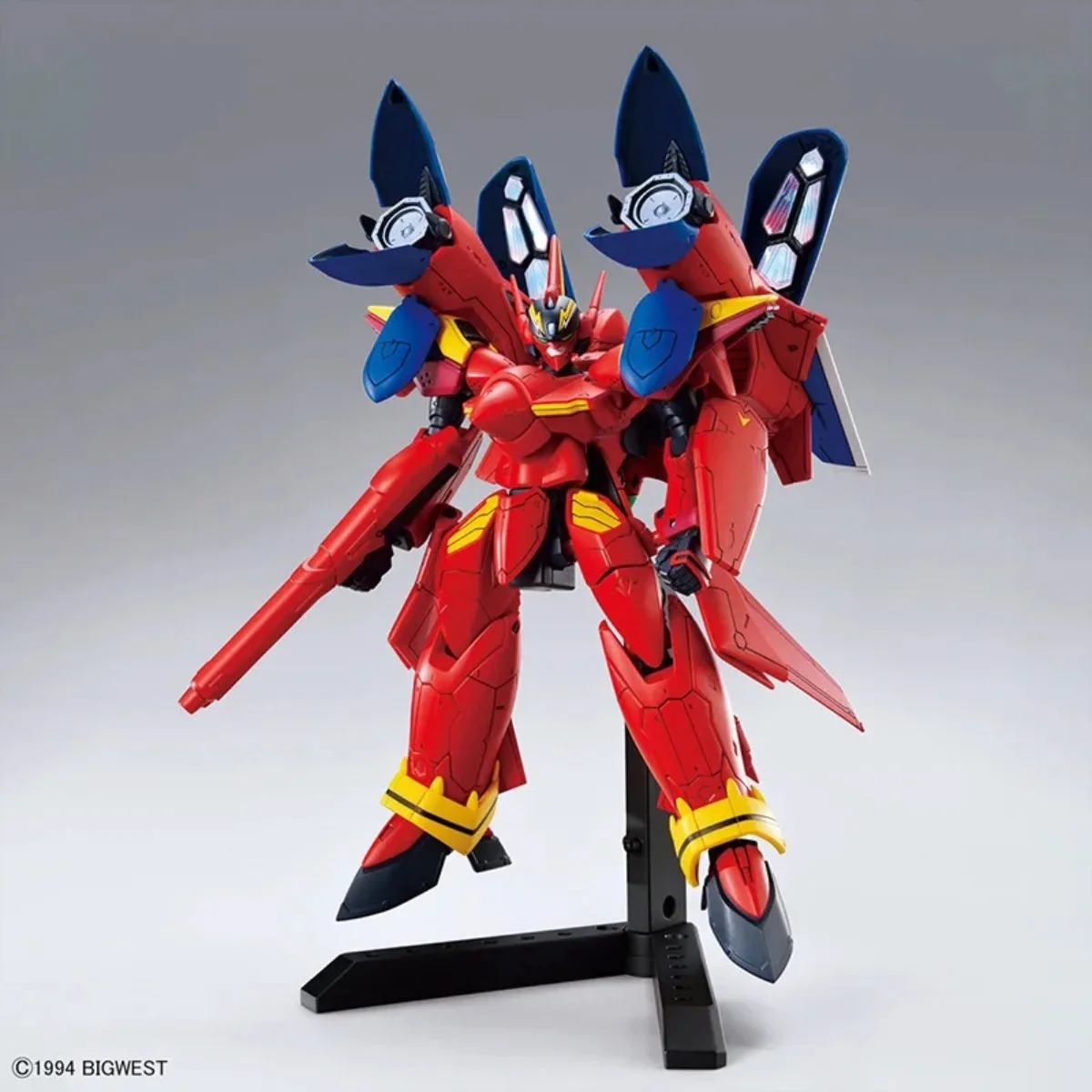 Фото Оригинальный Bandai Genuine HG 1/100 VF-19 Custom Fire Valkyrie Sound Booster Macross Plus, коллекция аниме, наборы моделей экшн-фигурок №2