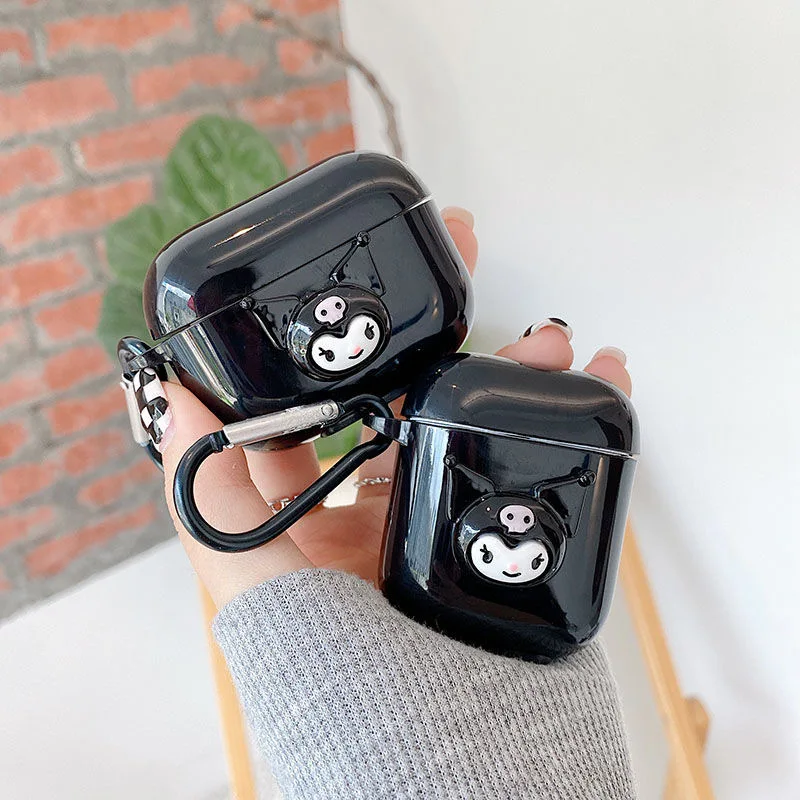 

Sanrio Kuromi Three -dimensional 3D Earphones Case for Apple AirPods Air Pods 1 Pro 2 3 Protective Anti -fall Cover Box