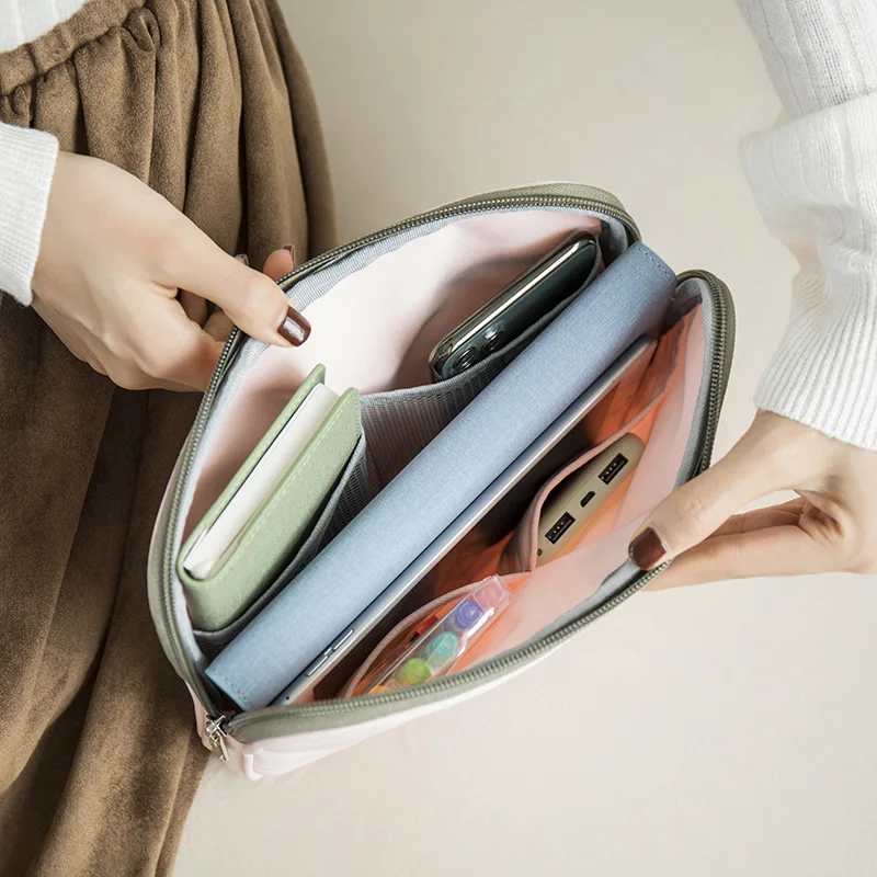 Portable Travel Briefcases Waterproof Pens Notebooks Case Office Document Pocket School Stationery Pouch Accessories Supplies