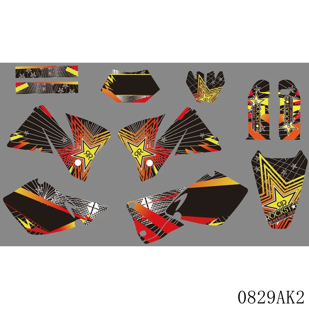

Full Graphics Decals Stickers Motorcycle Background For KTM EXC 125 200 250 300 380 400 520 1998 1999 2000 2003