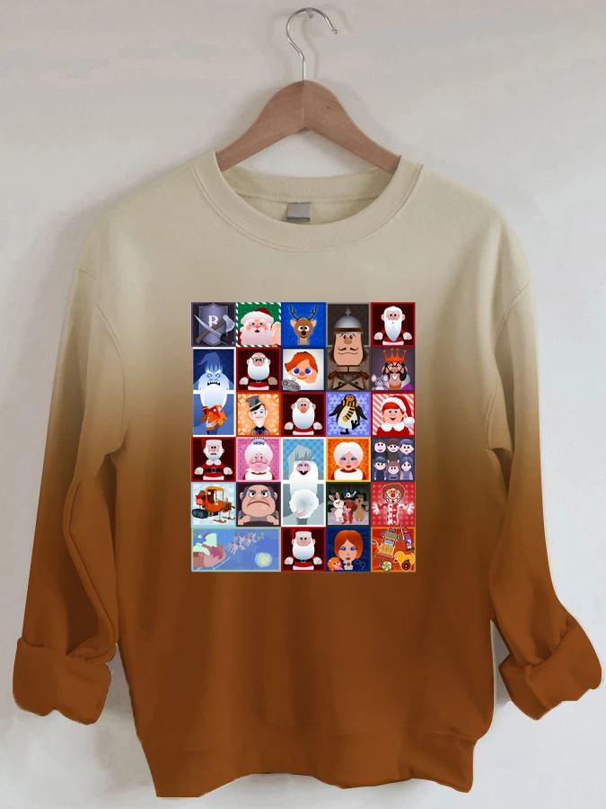 

Christmas To Town Squares Crewneck Sweatshirt