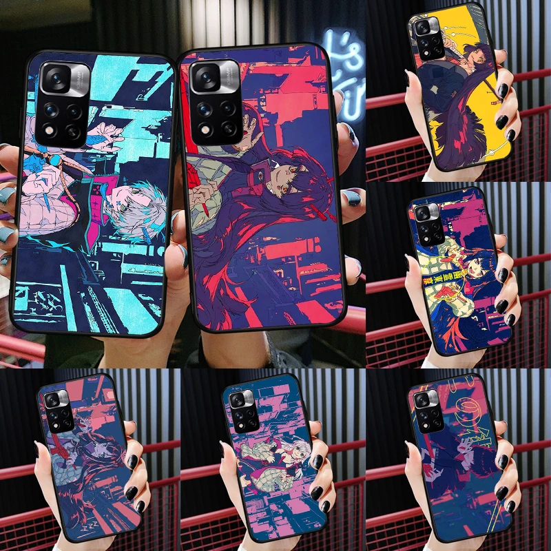 

ghost city tokyo Cute Anime Girl Case For Xiaomi Redmi Note 11 10 9 8 Pro Cover For Redmi Note 10S 11S 10A 10C 9A 9C 9T