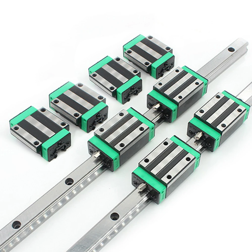 2 шт. 600-950 мм серии HGR квадратная линейная направляющая HGR15 рельса + 4 HGH15CA/HGW15CA