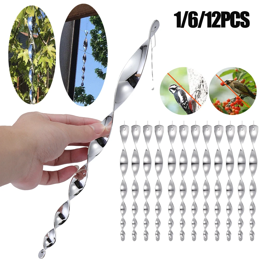 

Отражающий спиральный отпугиватель птиц, 12 шт.