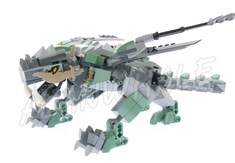 1714 шт. Shinobi Dragon Pit модульная база Watchtower функция открытия ворот Jail 10940 строительные