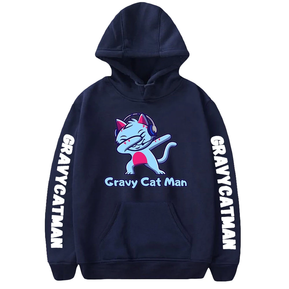 

Gravycatman Hoodies Women Men Sweatshirts Casual Streetwear Clothes Kawaii Boy Girls Kids Pullovers Tops