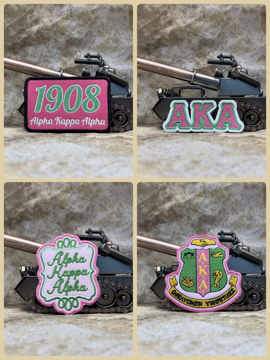 Нашивки с вышитым логотипом ALPHA KAPPA значки в стиле панк-рок нашивки для одежды