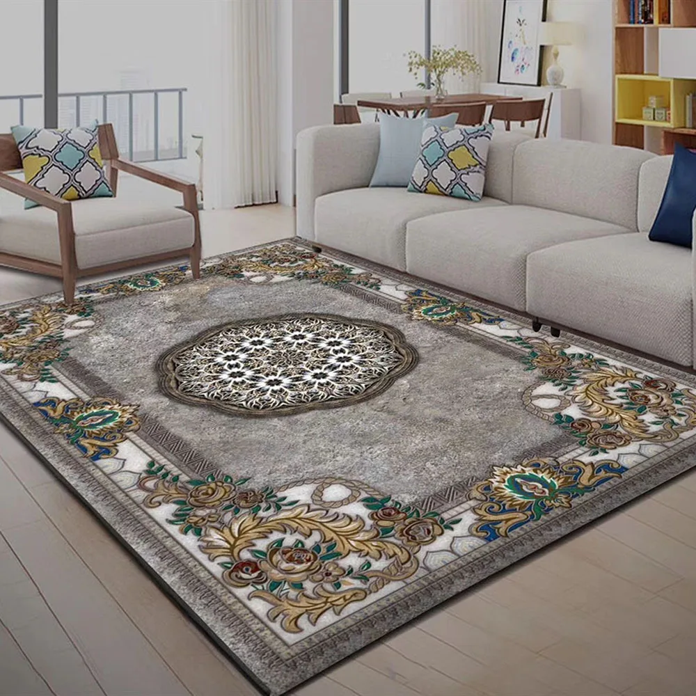 

Persian Carpet Washable Floor Mat Large Area Rugs Carpets for Living Room Entrance Door Mat Room Decor Lounge Rug Bohemia Luxury