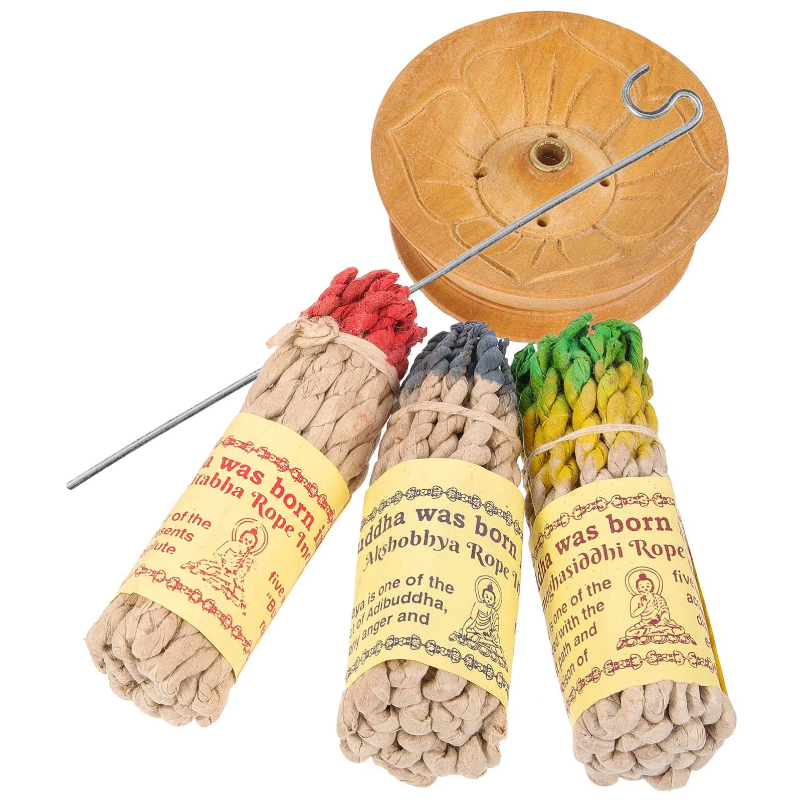 

1 Set Rope Burners Aroma Rope Holder Tray with Rope Incenses