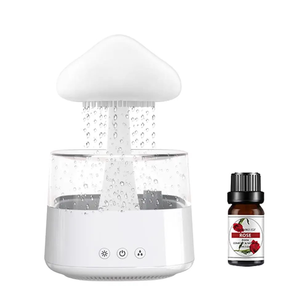 

2-in-1 Cloud Night Light Humidifier 450ml Capacity Bottle 30~50dB White Noise For Home Office Aromatherapy Machine Accessories