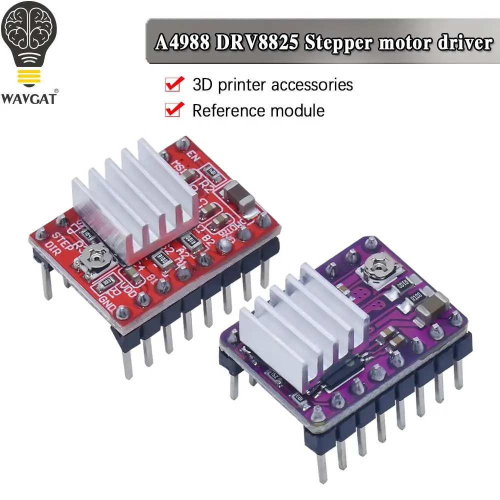 Запчасти для 3D-принтера StepStick DRV8825 A4988 драйвер шагового двигателя с радиатором Reprap