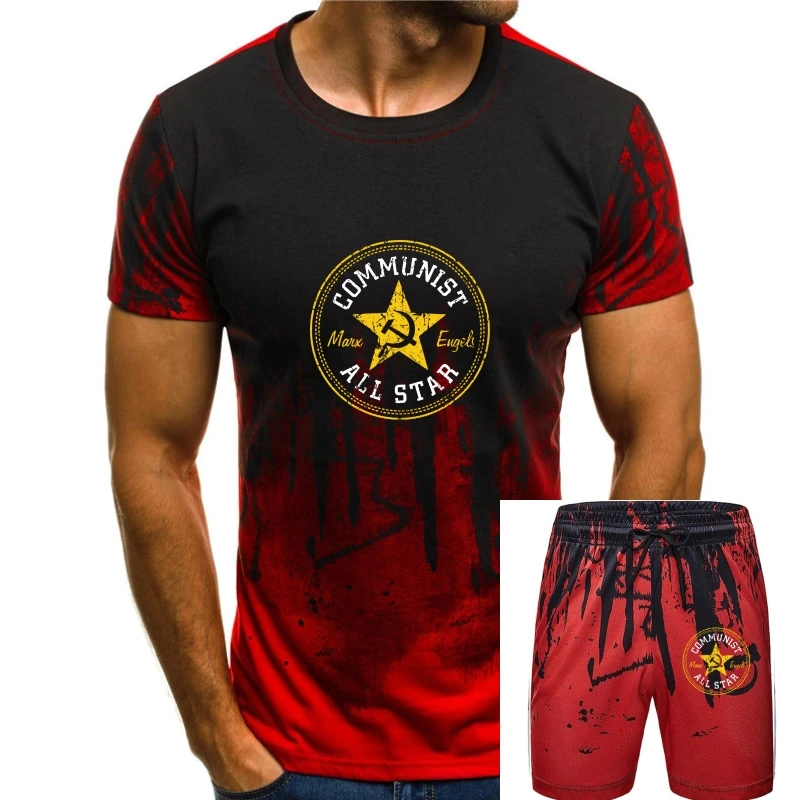 

2018 Classical Short Sleeve T-shirt Men T shirt design Communist cool T Shits Printing Short Sleeve Casual O-Neck Cotton