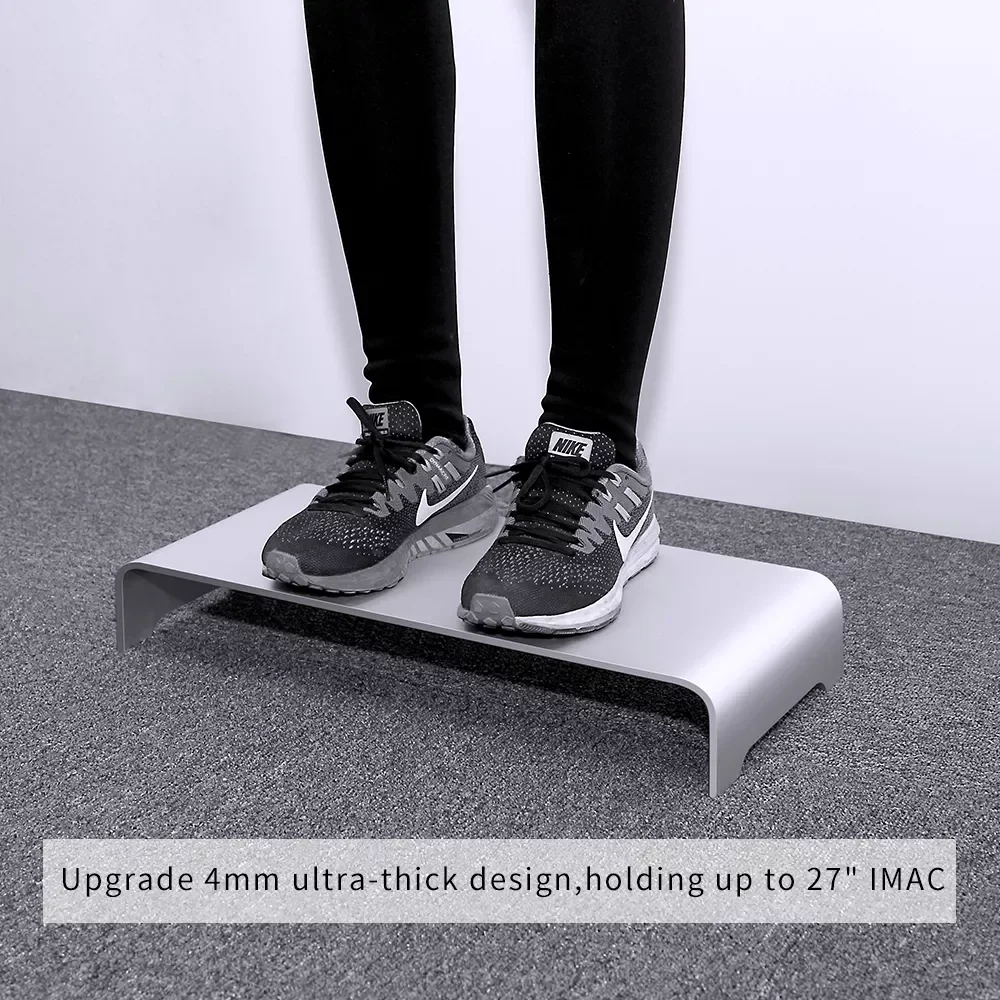 Hot Ticket Monitor Stand Aluminum Computer Riser Universal Metal Desk Stand for Desktop Monitor Laptop Non slip Desk Riser Mon