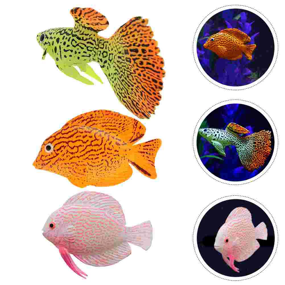 

Fish Aquarium Artificial Floating Fake Decor Oceanmodel Tank Miniature Figure Creatures Kids Educational Figurine Sea Animals