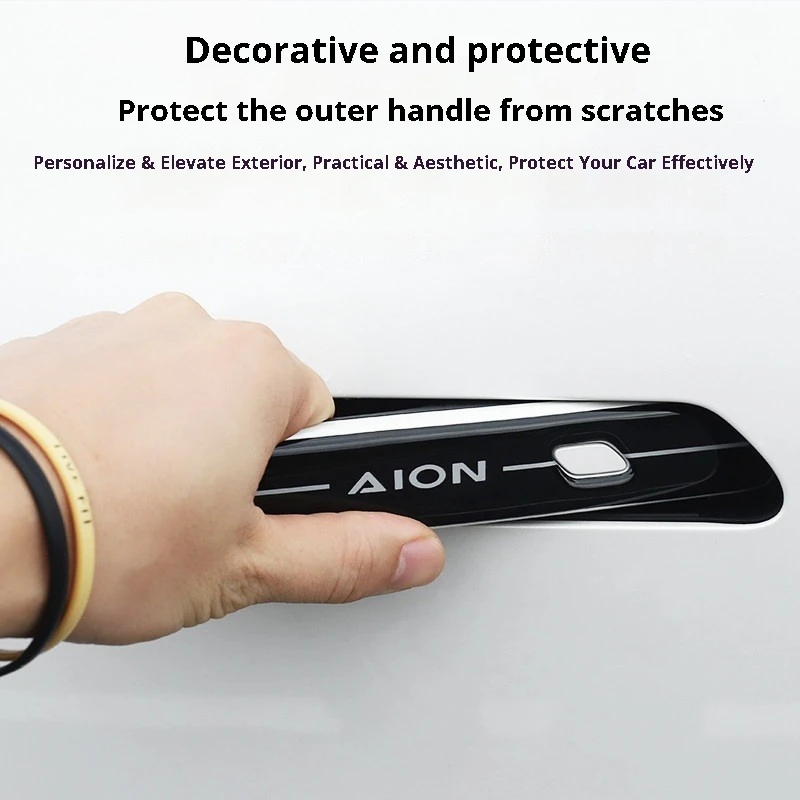 Фото Защитная пленка из ТПУ для дверных ручек AION V, эпоксидная наклейка от царапин, аксессуары для внешнего тюнинга №2