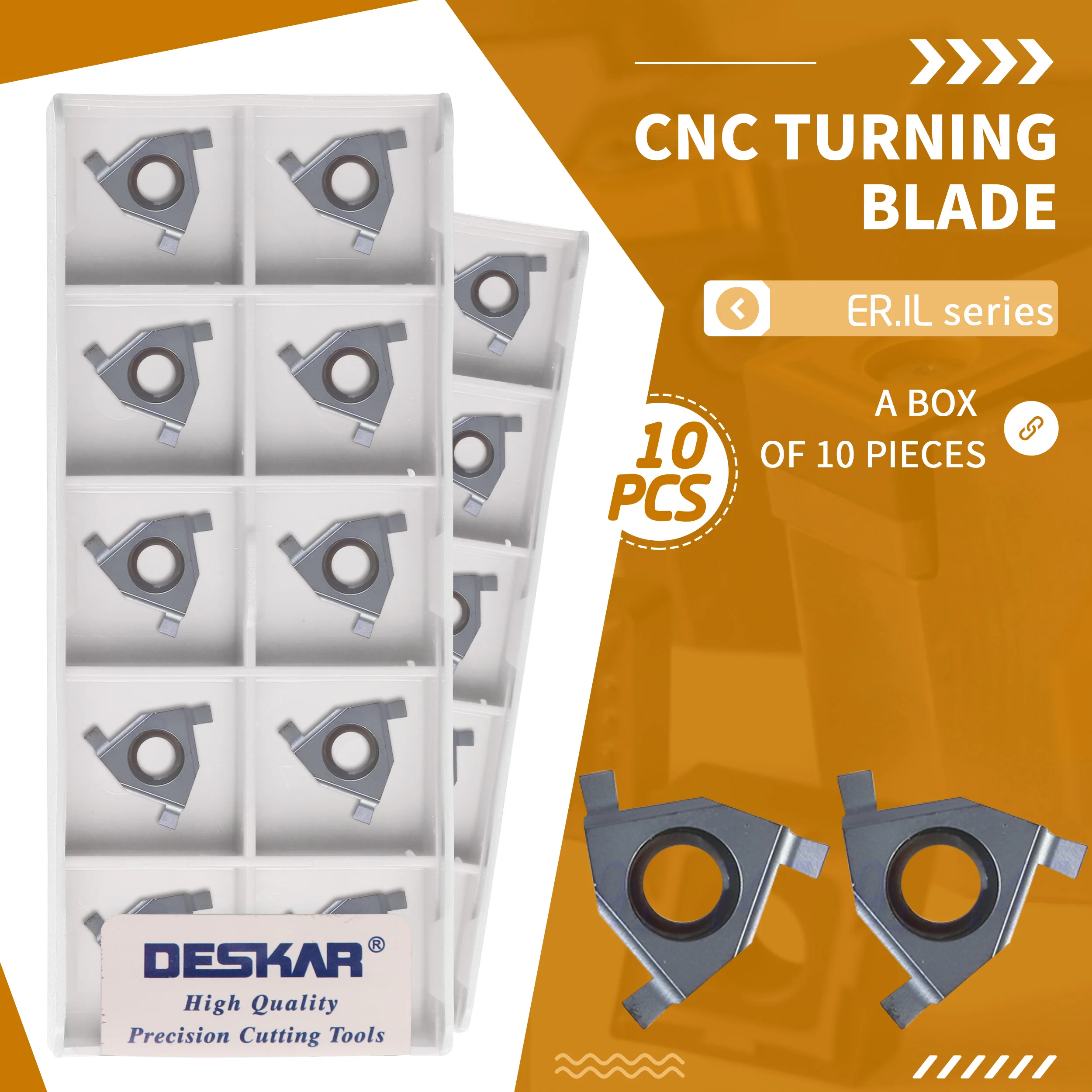 

16ER/IL 0.8 LDA 0.9 1.2 1.3 1.4 1.5 1.6 1.7 1.8 1.9 CNC Lathe Thread Turning Tool Blade Carbide insert Flat-mount Shallow Groove